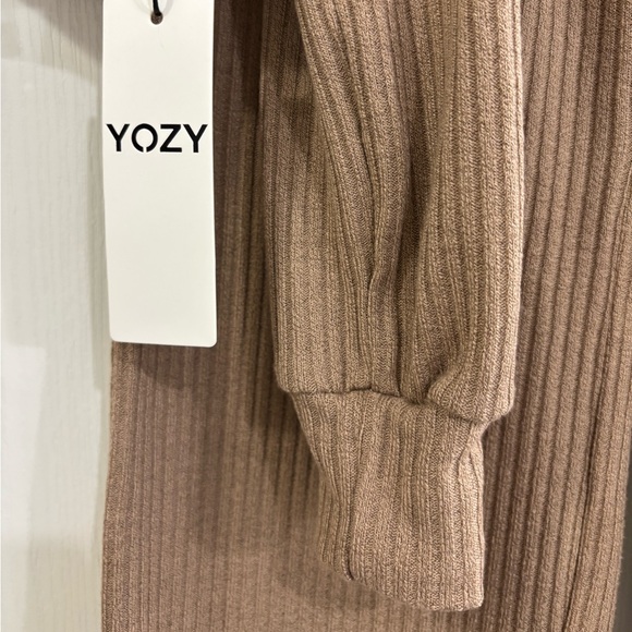 Brown Ribbed Coordinating Pant Set, NWT - Picture 5 of 8